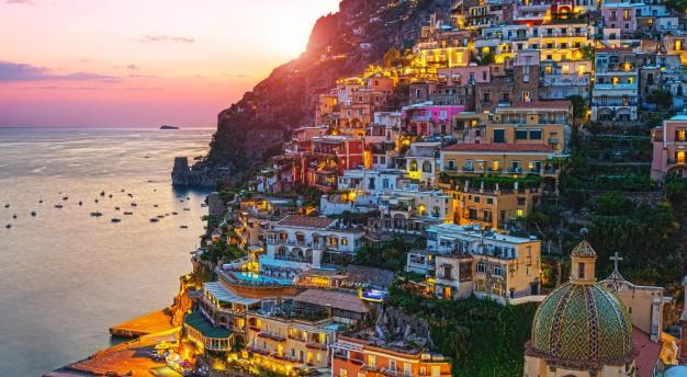 Positano by night